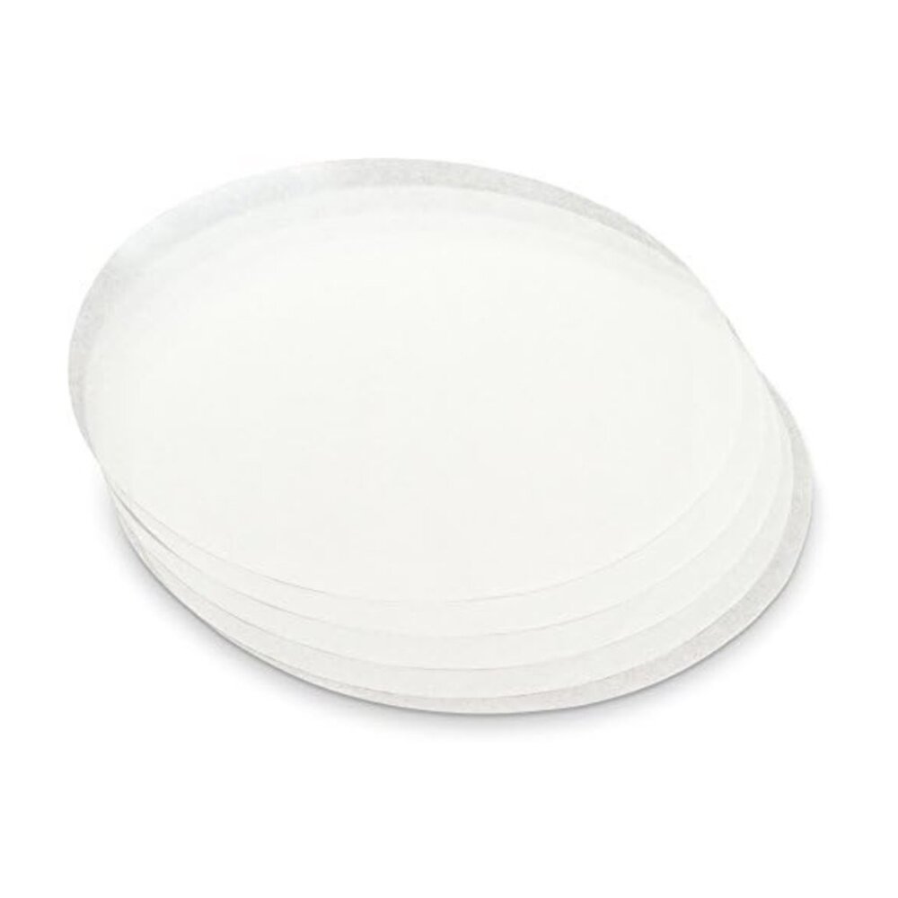 Round Parchment Paper in Resealable Packaging, White (200, 9 inch)